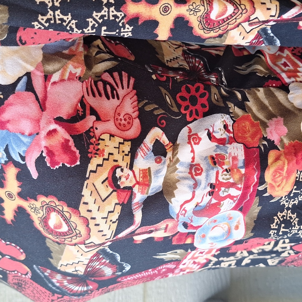 Vintage y2k Thalia Sodi all over print 3/4 top butterflies guitar women small - Picture 2 of 11
